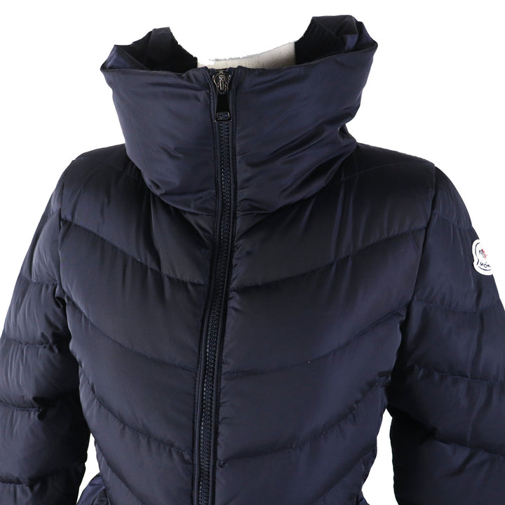 良品◎MONCLER モンクレール MIRIELON ミリエロン ワッペン付き 美シルエット ダウンコート ネイビー 00 正規品 レディース