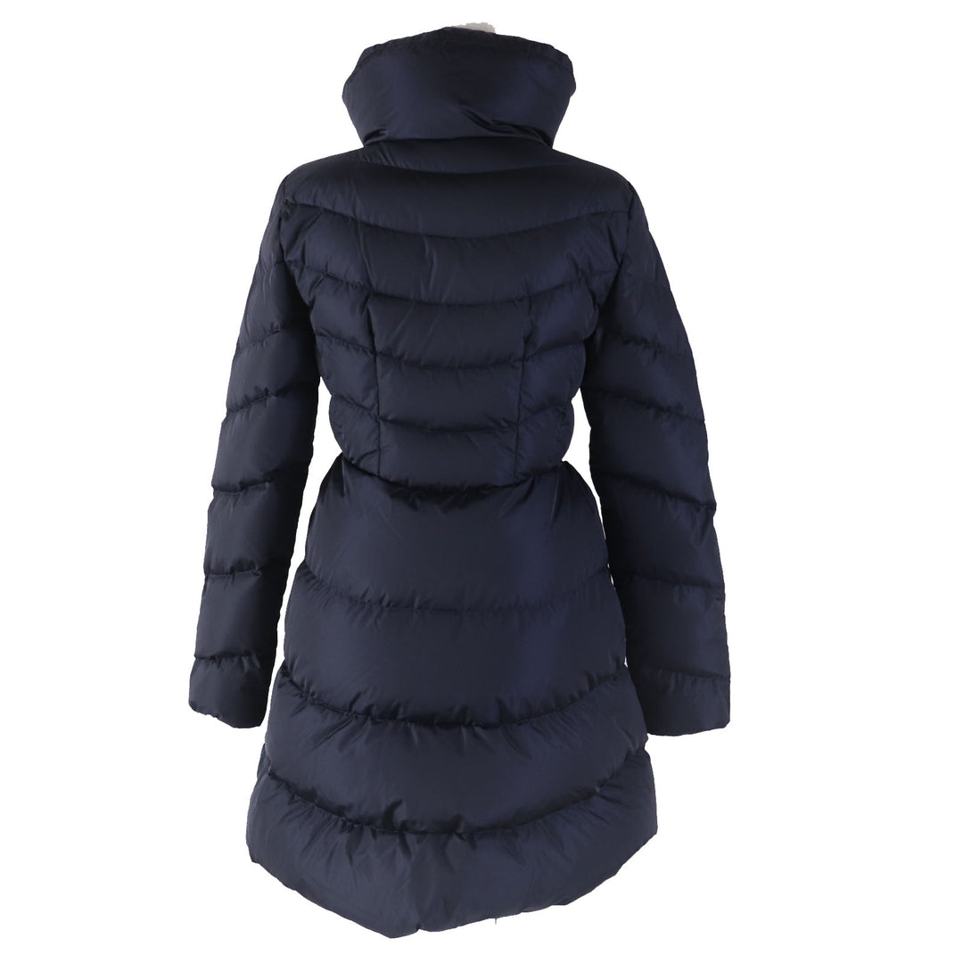 良品◎MONCLER モンクレール MIRIELON ミリエロン ワッペン付き 美シルエット ダウンコート ネイビー 00 正規品 レディース