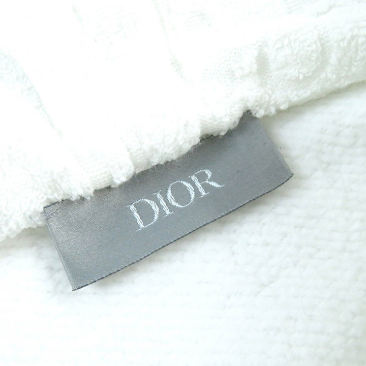 良品△DIOR ディオール オム 013J605C0607 コットン100％ オブリーク パイル地 総柄 プルオーバー パーカー ホワイト XS 伊製 正規品