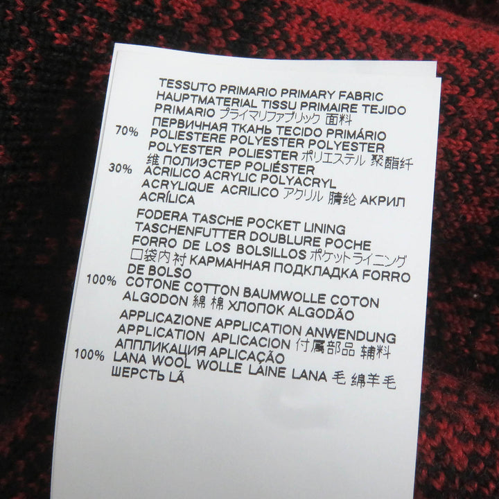 極美品□DSQUARED2 ディースクエアード 21AW S74HG0110 CHECK PATCH ZIP HOODIE バッファローチェック ボアフリースジャケット M 正規品
