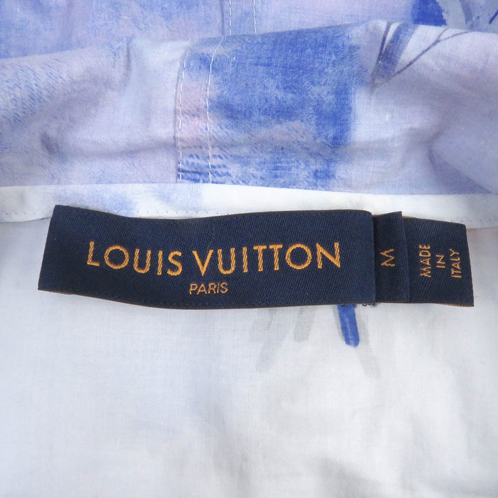 未使用品□LOUIS VUITTON ルイヴィトン HIS79W フラワー LVロゴ コットンポプリン アノラック プルオーバーパーカー M イタリア製 正規品