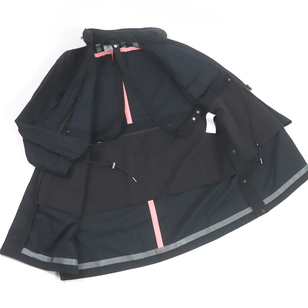 美品□Sacai サカイ 23-03186M Olmetex Rip Stop Blouson リップストップ WZIP ロング丈 ミリタリーコート ブラック 1 正規品 メンズ