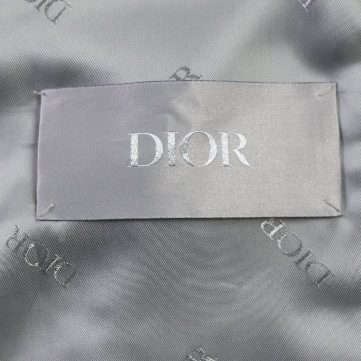 美品▼DIOR ディオール オム Cactus Jack カクタスジャック 283L417A0591 スウェードラム ロゴ入りボタン レザージャケット 50 正規品
