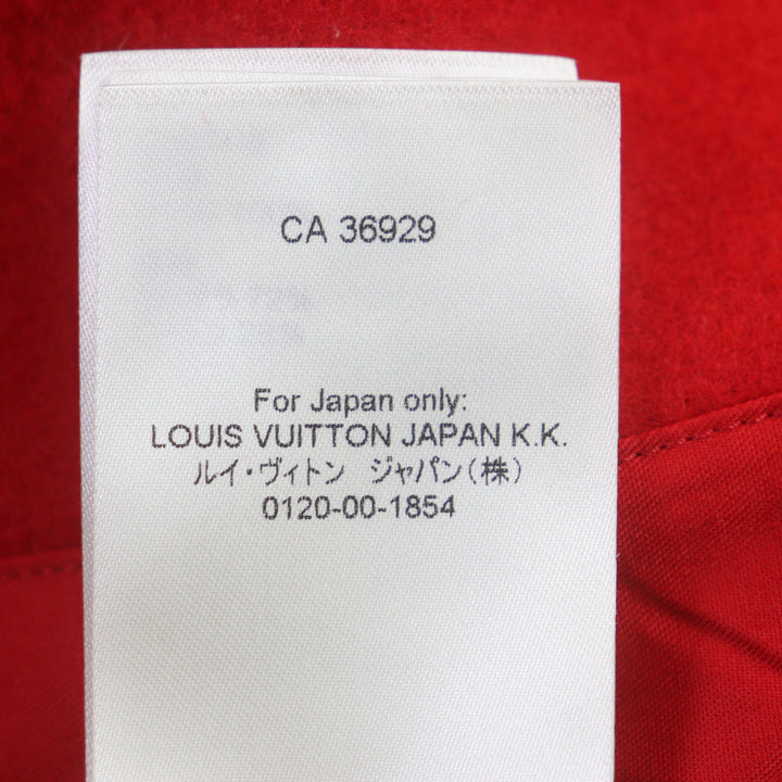 未使用▼LOUIS VUITTON ルイヴィトン 草間彌生 23SS HOL31E 牛革 ウール エンブロイダードバーシティジャケット 袖モノグラム 58 正規品