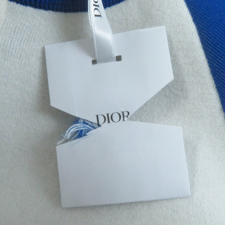 未使用品☆Christian Dior クリスチャンディオール 224V50AM110 VIBE カシミヤ混 クロップド丈 ニットジャケット 38 正規品 定価410000円