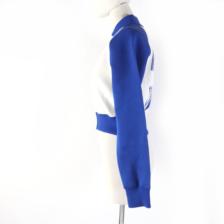 未使用品☆Christian Dior クリスチャンディオール 224V50AM110 VIBE カシミヤ混 クロップド丈 ニットジャケット 38 正規品 定価410000円