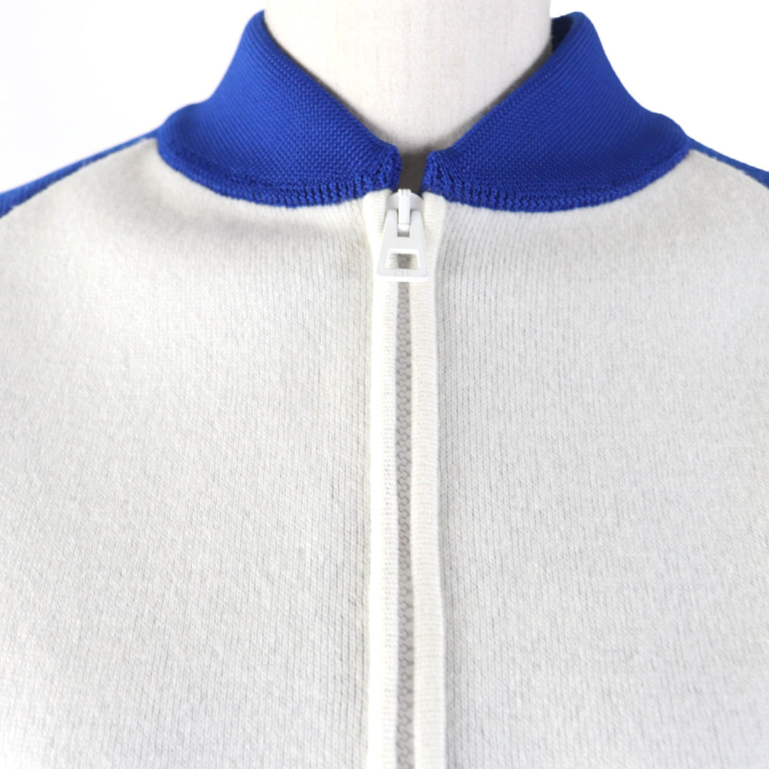 未使用品☆Christian Dior クリスチャンディオール 224V50AM110 VIBE カシミヤ混 クロップド丈 ニットジャケット 38 正規品 定価410000円