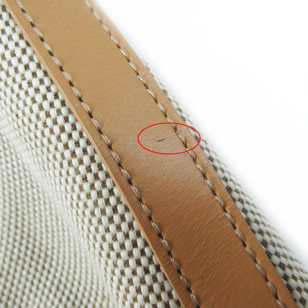未使用品◎BURBERRY バーバリー ロゴゴールドリベット付き カーフレザーサイドライン メランジコットンキャンバス ボックススカート 36