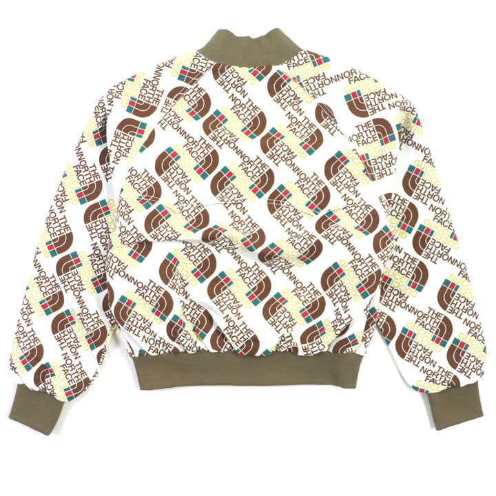 未使用品▼GUCCI グッチ THE NORTH FACE ザ・ノースフェイス 21SS 648866 ロゴ総柄 中綿入 ブルゾン ボンバージャケット M 正規品 メンズ