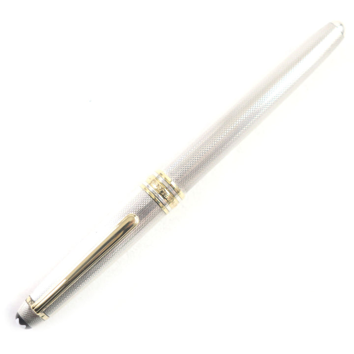 美品▼MONTBLANC モンブラン マイスターシュテュック ソリテール ペン先18K SV925 Mニブ ホワイトスター キャップ式 万年筆 総重量26.26g