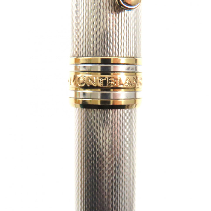 美品▼MONTBLANC モンブラン マイスターシュテュック ソリテール ペン先18K SV925 Mニブ ホワイトスター キャップ式 万年筆 総重量26.26g