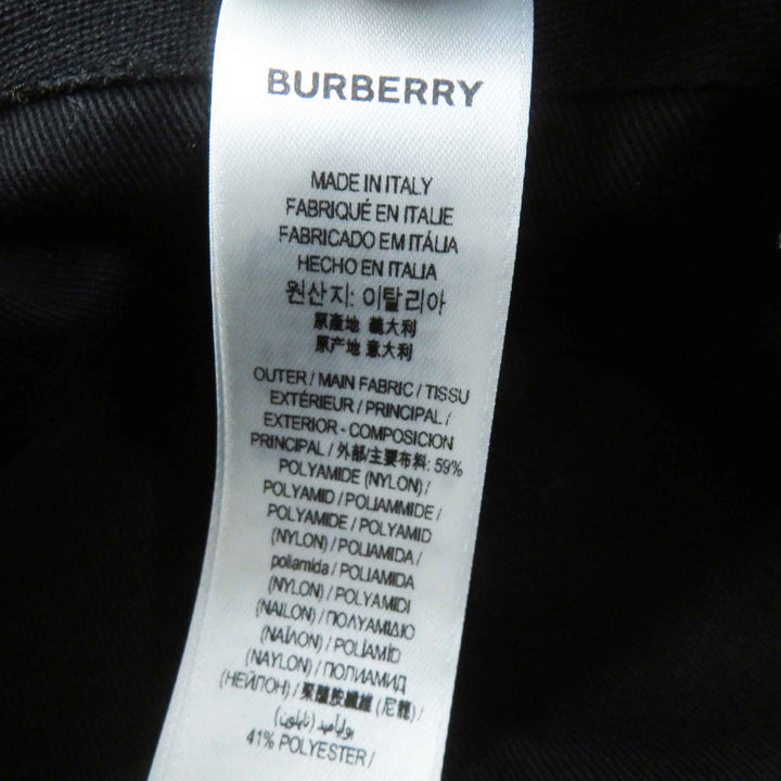 極美品◎BURBERRY バーバリー 8072726 TBロゴ 帽子 バケットハット ブラック S イタリア製 正規品 レディース