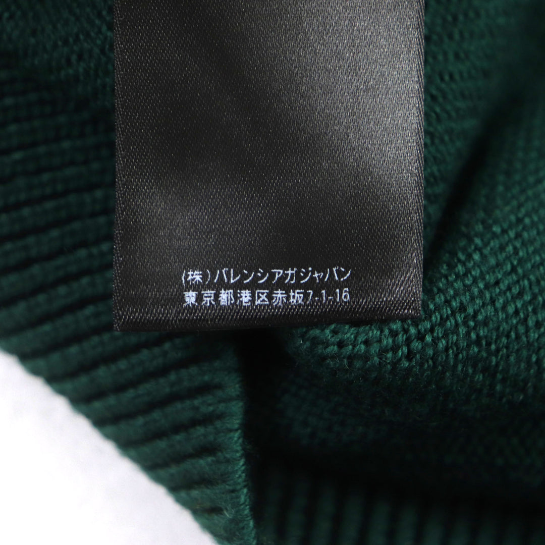 極美品▼BALENCIAGA バレンシアガ 22SS 682005 LIMITED EDITION 9/80 PARISロゴ刺繍 クルーネック ニット ウール100% セーター S 正規品