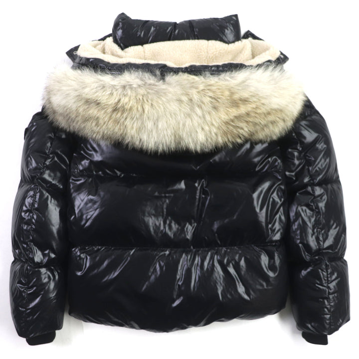 未使用▼MONCLER モンクレール 20-21AW ARMORICANO ファー・裏ボアフード付 ジップアップ ダウンジャケット ブラック 0 正規品 メンズ