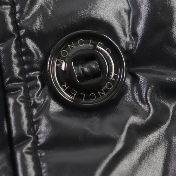 未使用▼MONCLER モンクレール 20-21AW ARMORICANO ファー・裏ボアフード付 ジップアップ ダウンジャケット ブラック 0 正規品 メンズ