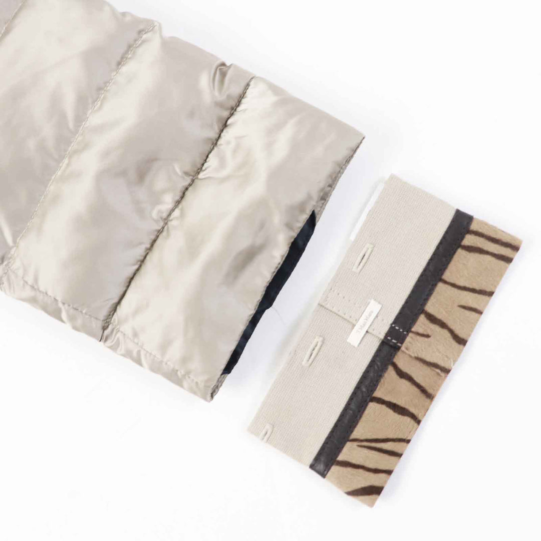 美品◎S MaxMara DESIGN FOR EASY LIVING エス マックスマーラ 袖3WAY リバーシブル フード・ベルト付き ロングダウンコート 40 正規品