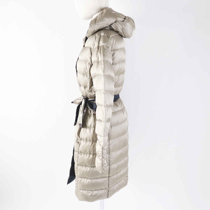 美品◎S MaxMara DESIGN FOR EASY LIVING エス マックスマーラ 袖3WAY リバーシブル フード・ベルト付き ロングダウンコート 40 正規品