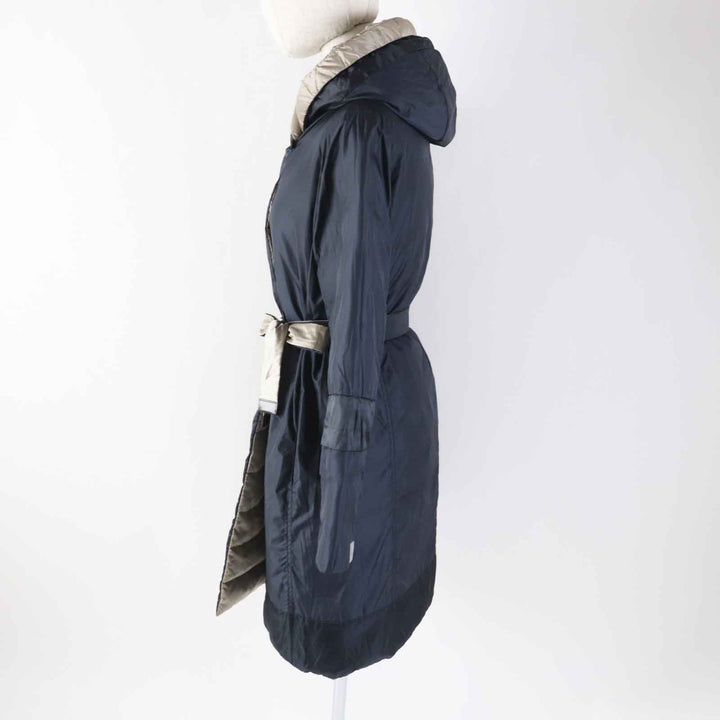 美品◎S MaxMara DESIGN FOR EASY LIVING エス マックスマーラ 袖3WAY リバーシブル フード・ベルト付き ロングダウンコート 40 正規品