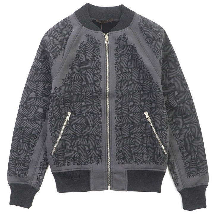 未使用品▼LOUIS VUITTON ルイヴィトン H8Y65WJD5 クリストファーネメス ロープ柄 ジップアップ ブルゾン ジャケット XS 正規品 メンズ