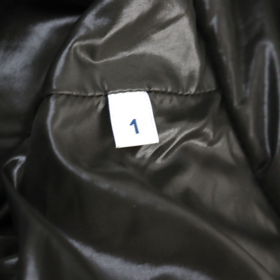 美品○MONCLER モンクレール 20-21AW F20911B56900 C0300 MONTCLA モンクラ ロゴ刺繍 ロゴワッペン ダウンジャケット 1 正規品 メンズ