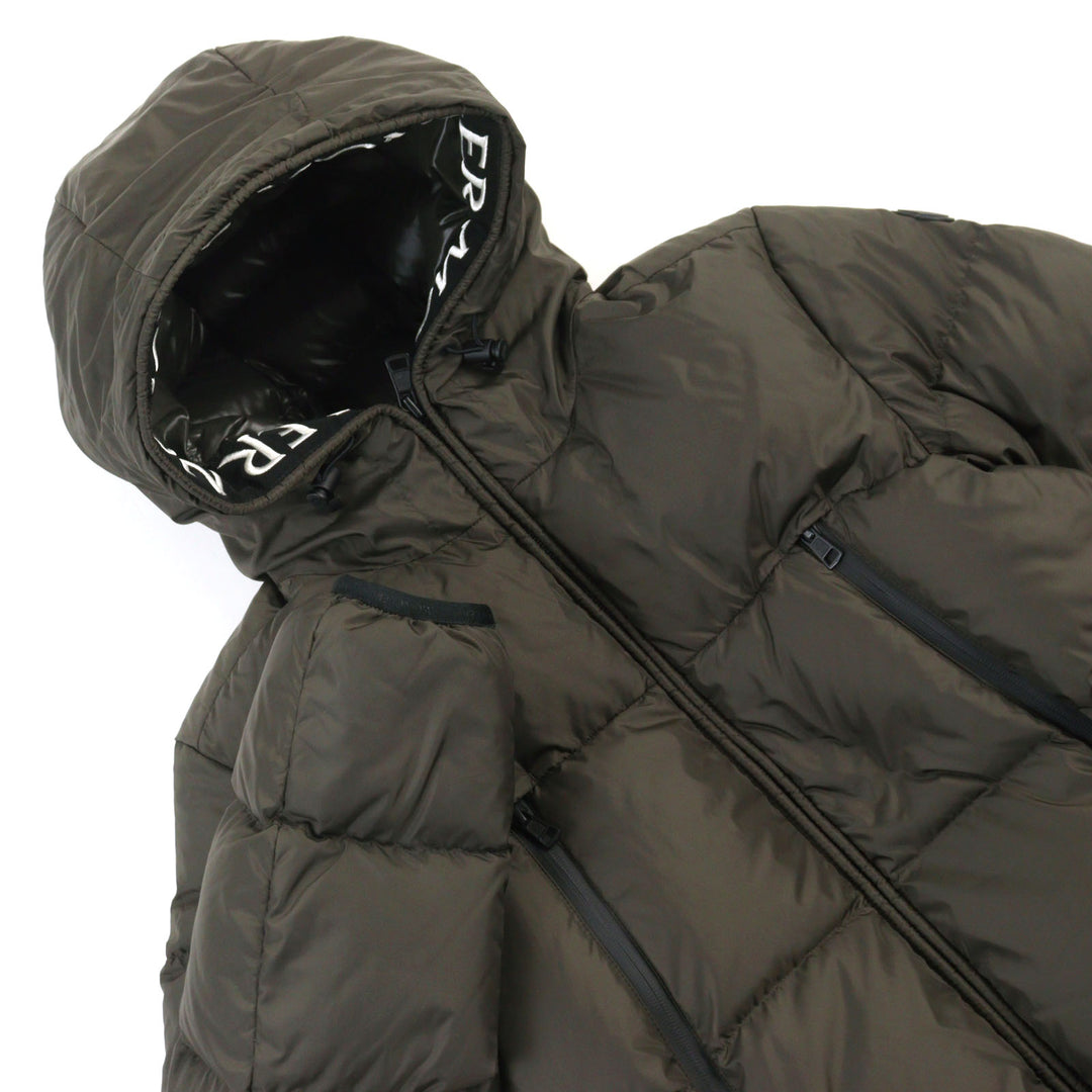 美品○MONCLER モンクレール 20-21AW F20911B56900 C0300 MONTCLA モンクラ ロゴ刺繍 ロゴワッペン ダウンジャケット 1 正規品 メンズ