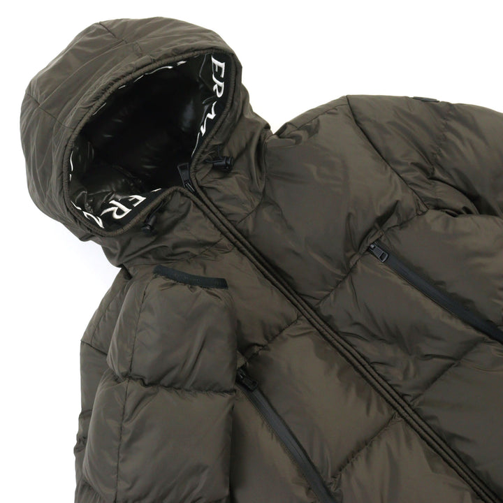 美品○MONCLER モンクレール 20-21AW F20911B56900 C0300 MONTCLA モンクラ ロゴ刺繍 ロゴワッペン ダウンジャケット 1 正規品 メンズ
