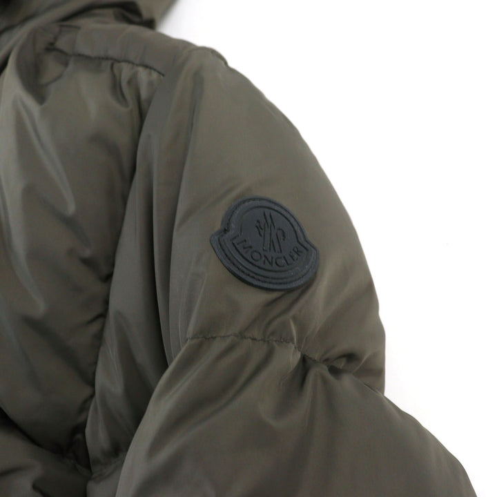 美品○MONCLER モンクレール 20-21AW F20911B56900 C0300 MONTCLA モンクラ ロゴ刺繍 ロゴワッペン ダウンジャケット 1 正規品 メンズ