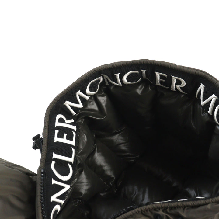 美品○MONCLER モンクレール 20-21AW F20911B56900 C0300 MONTCLA モンクラ ロゴ刺繍 ロゴワッペン ダウンジャケット 1 正規品 メンズ