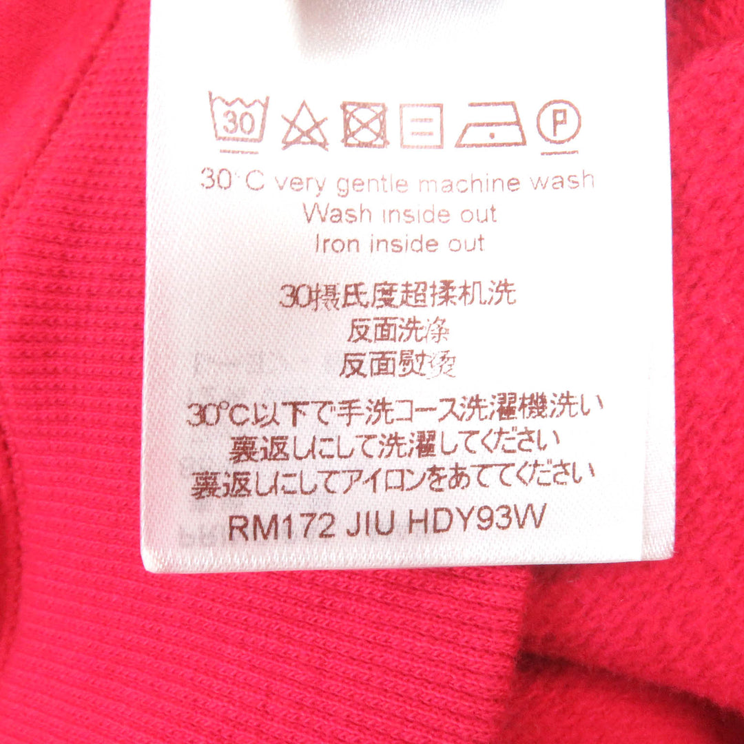 美品□LOUIS VUITTON ルイヴィトン Supreme HDY93W モノグラム ロゴ刺繍 スウェットシャツ トレーナー レッド M イタリア製 正規品