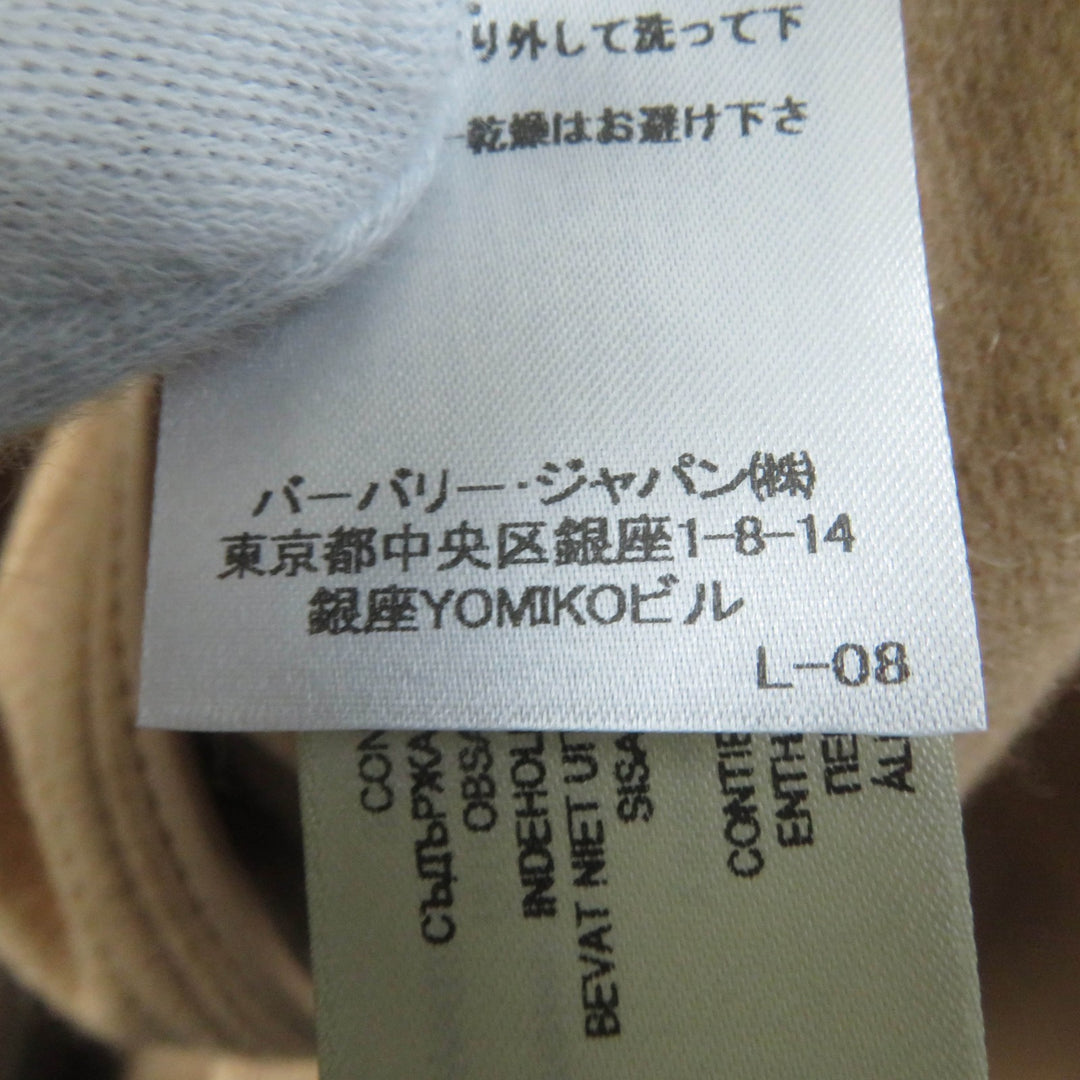 極美品☆BURBERRY LONDON バーバリーロンドン SANDRINGHAM サンドリンガム カシミヤ100％ トレンチコート ブラウン 36 正規品 レディース