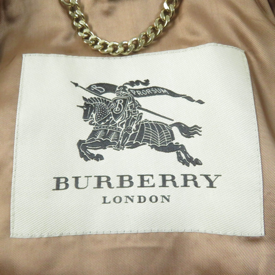 極美品☆BURBERRY LONDON バーバリーロンドン SANDRINGHAM サンドリンガム カシミヤ100％ トレンチコート ブラウン 36 正規品 レディース