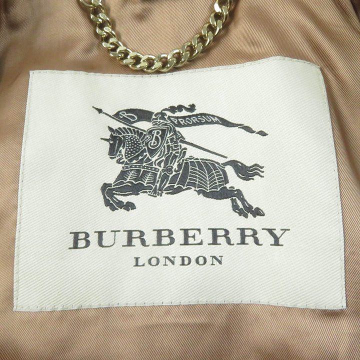 極美品☆BURBERRY LONDON バーバリーロンドン SANDRINGHAM サンドリンガム カシミヤ100％ トレンチコート ブラウン 36 正規品 レディース
