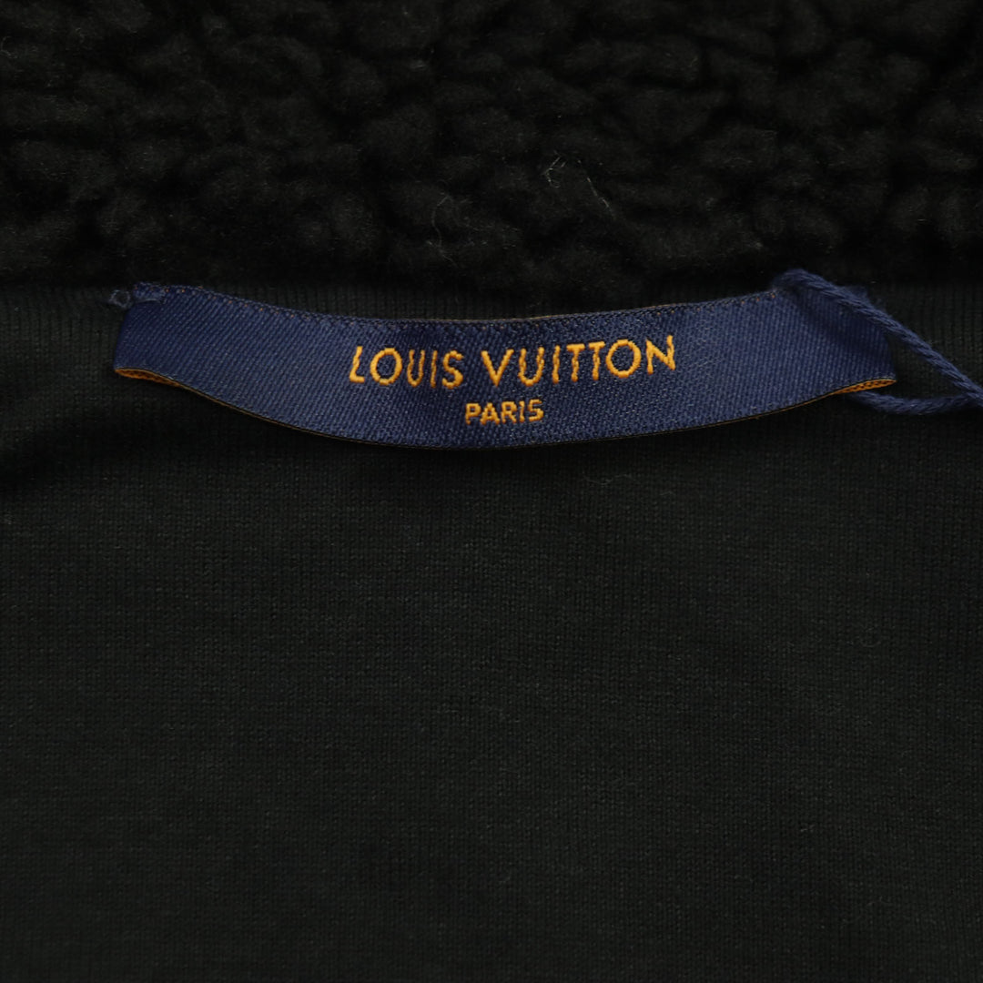 未使用品▼LOUIS VUITTON ルイヴィトン NIGO 22SS HMY04W ジャガードダミエ ボアフリースジャケット オールオーバー ブルゾン M 正規品