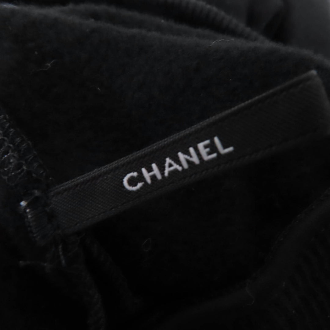 良品☆CHANEL シャネル P57408K07541 コットン ガブリエル ココマーク フロッキーロゴ スウェット ブラック 38 仏製 正規品 レディース