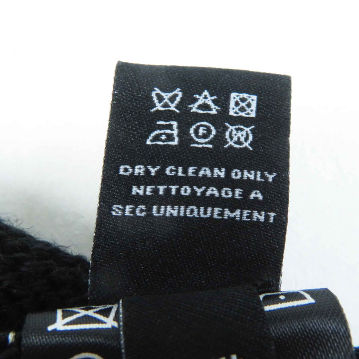 未使用品◎CHANEL シャネル カシミヤ混 ココマーク ニットグローブ／ニットキャップ 2点セット ブラック ホワイト 箱付 イギリス製 正規品