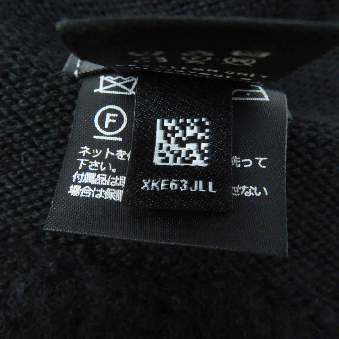 未使用品◎CHANEL シャネル カシミヤ混 ココマーク ニットグローブ／ニットキャップ 2点セット ブラック ホワイト 箱付 イギリス製 正規品