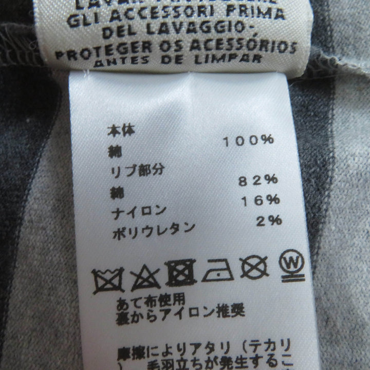 美品☆HERMES エルメス 21SS Mariniere マリニエール フード付 ボーダー スウェット ワンピース グレー 34 フランス製 正規品 レディース