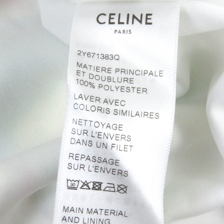 極美品□CELINE セリーヌ 2Y671383Q トリオンフジップ ペイントデザイン トラックジャケット ジャージ マルチカラー S イタリア製 正規品