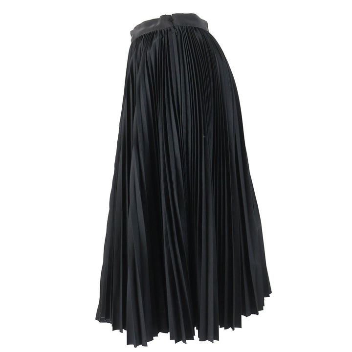 未使用品△Sacai サカイ 24SS SCW-086 Cotton Poplin Zipper Skirt バイカラー ジップデザイン プリーツスカート 黒 ネイビー 0 正規品