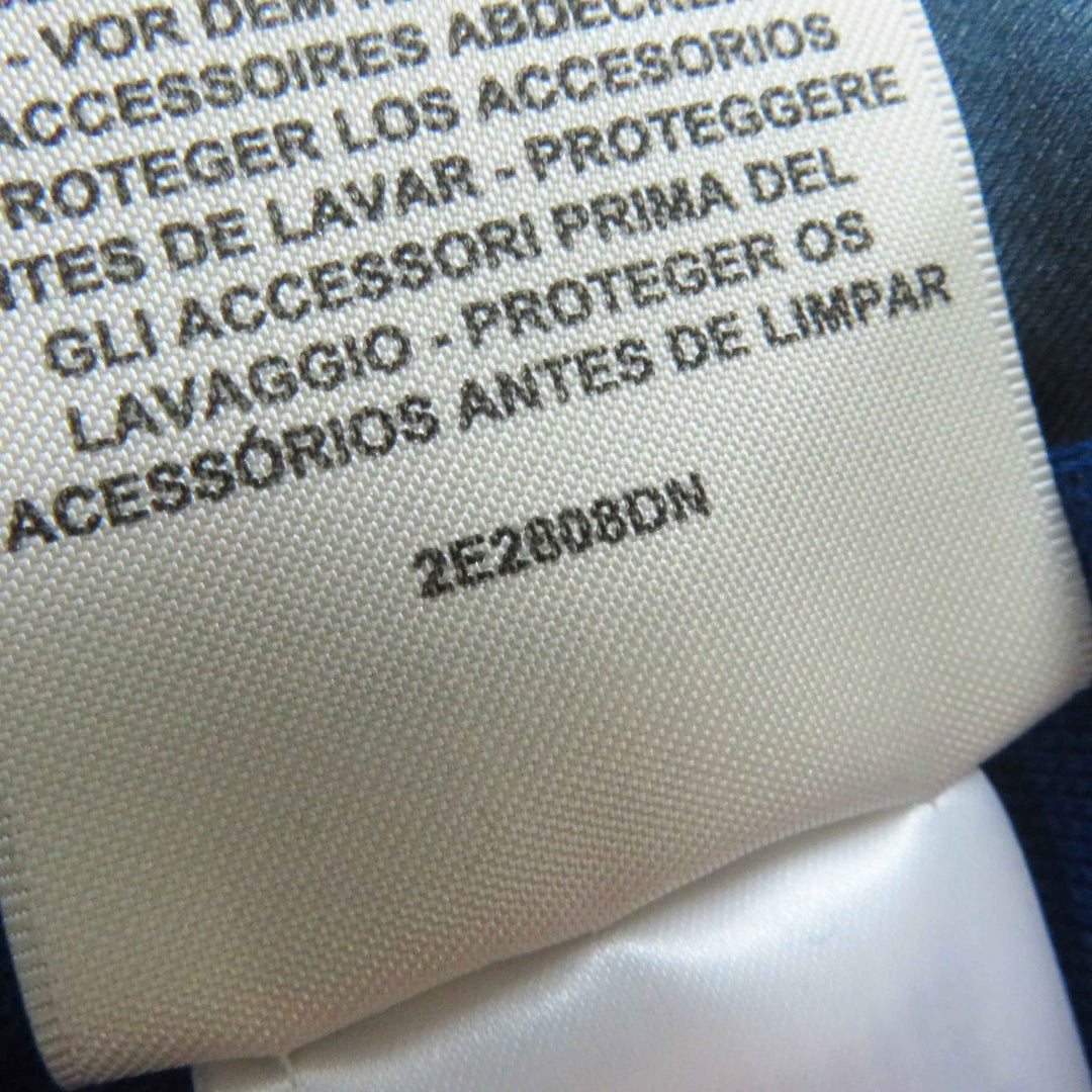 未使用品◎HERMES エルメス 22SS 2E2808DN シルク レーヨン ツイルレーヌ タッタソール ジグザグ ニット ブルー 38 正規品 レディース