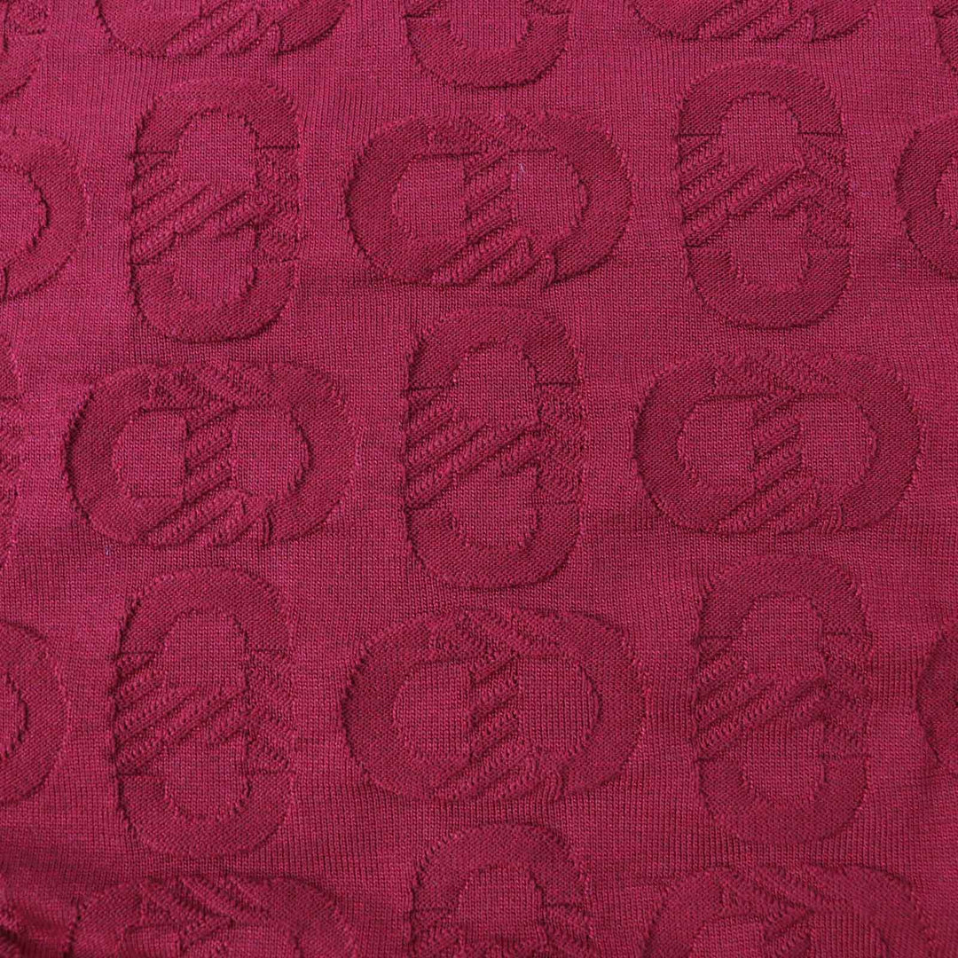 極美品◎HERMES エルメス 23SS 3E2614D3 シルク コットン シェーヌダンクル ニットプルオーバー ボルドー 38 伊製 正規品 レディース