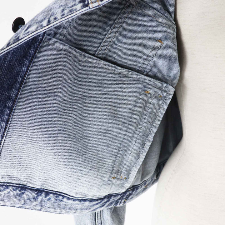 極美品◎LOUIS VUITTON ルイヴィトン 24SS 1AFEPI ベルベット アクセント デニムジャケット ブルー 36 正規品 レディース 定価435600円