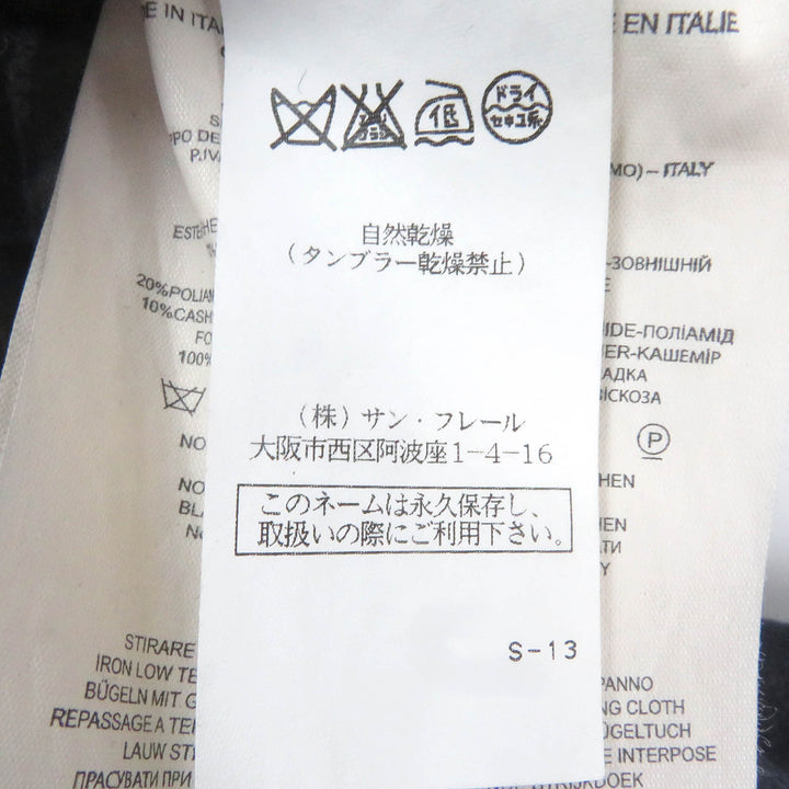 極美品□Fay フェイ バージンウール チェック柄 中綿ライナー レイヤード 2WAY チェスターコート ネイビー S イタリア製 正規品 メンズ
