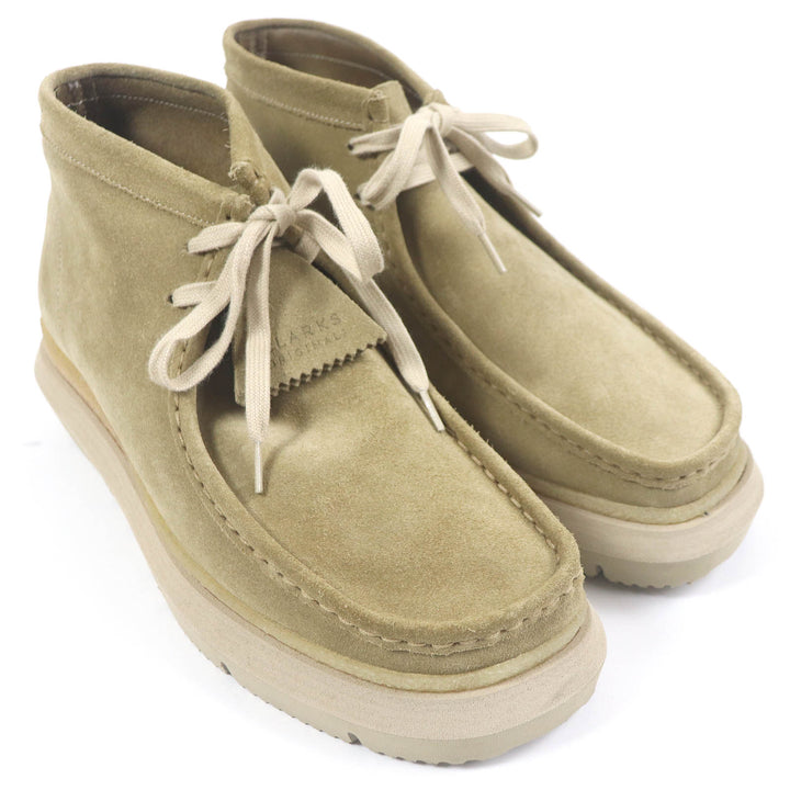 未使用品□sacai×Clarks サカイ×クラークス 23SS 23-03070M Hybrid Wallabee Boots スウェードレザー ワラビーブーツ ベージュ 6.5