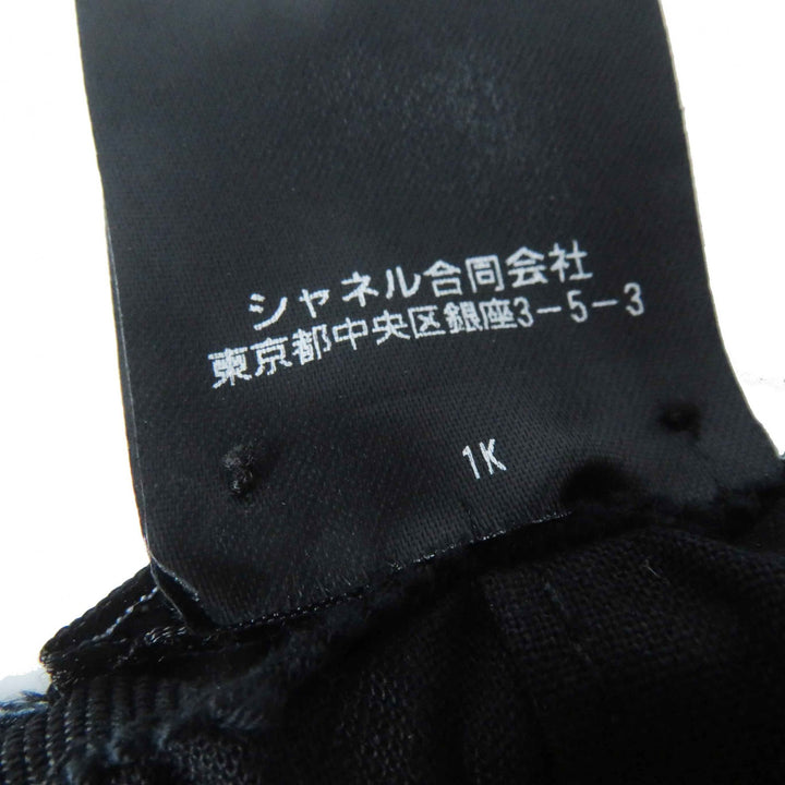 極美品◎CHANEL シャネル 2023年製 23P ココマーク付き ツイード キャスケット 帽子 ブラック シルバー M イタリア製 正規品 レディース