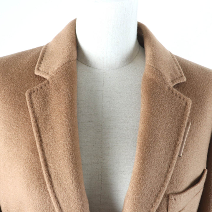 極美品★BURBERRY バーバリー 80372341 カシミヤ100％ ロゴボタン付 超ロング チェスターコート 40 ハンガー・ガーメント付 国内正規品