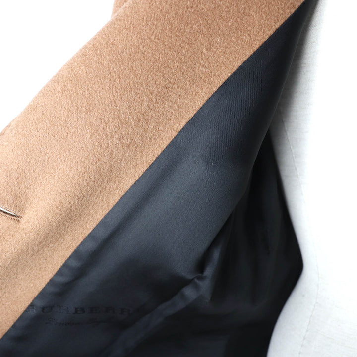 極美品★BURBERRY バーバリー 80372341 カシミヤ100％ ロゴボタン付 超ロング チェスターコート 40 ハンガー・ガーメント付 国内正規品