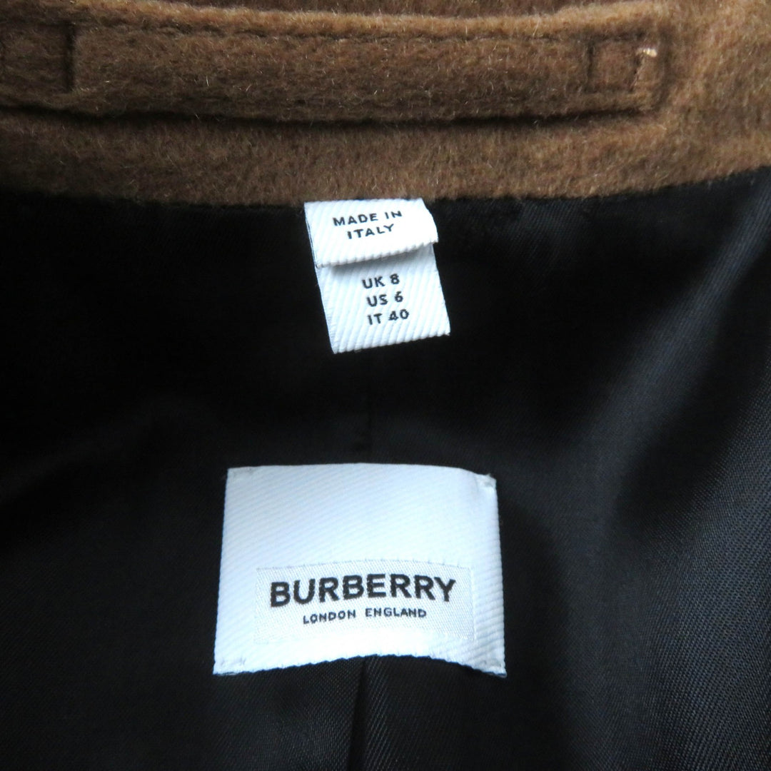極美品★BURBERRY バーバリー 80372341 カシミヤ100％ ロゴボタン付 超ロング チェスターコート 40 ハンガー・ガーメント付 国内正規品