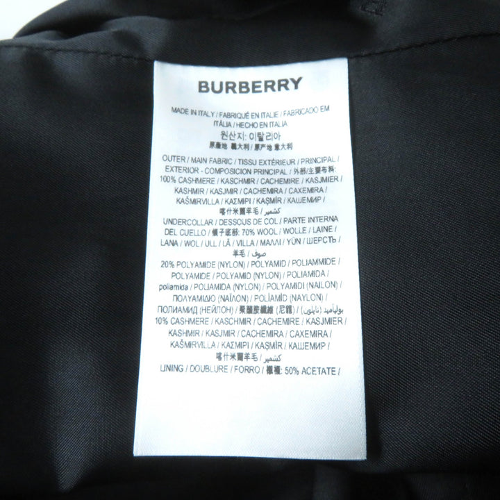 極美品★BURBERRY バーバリー 80372341 カシミヤ100％ ロゴボタン付 超ロング チェスターコート 40 ハンガー・ガーメント付 国内正規品