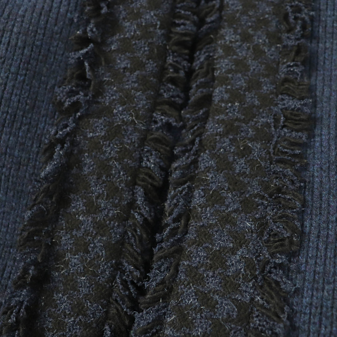 未使用品☆CHANEL シャネル 17B P57290K07490 カシミヤ100％ GABRIELLE COCO ベルト付 ニット コート ネイビー 40 イタリア製 レディース